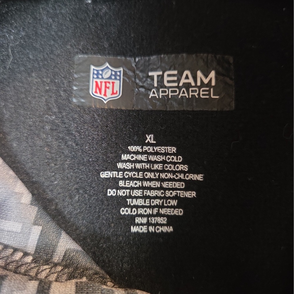 New Orleans Saints XL Hoodie Sweatshirt Zubaz NFL Team Black Gray Digital Camo - Picture 5 of 9